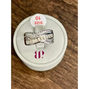 Bomb Party RBP6384 Simplicity in the Details Lemon Cubic Zirconia Rhodium Size10 - Picture 1 of 4