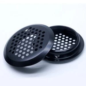 20Pcs Black Circular Air Vents Stainless Steel Round Vent Mesh Louver - Picture 1 of 7