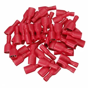 Red 18-22AWG Female & Male Crimp Wire Spade Connectors Terminals Set Kit 1000Pcs - Picture 1 of 5