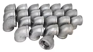 Lot of 23 pieces 2" 150 Female Threaded (NPT) 90° Elbow Malleable Iron - Picture 1 of 1