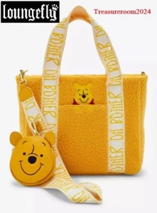 LOUNGEFLY Disney Winnie the Pooh Sherpa Pooh Bear Tote Bag with Coin Purse NEW! - Picture 1 of 6