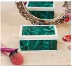 7"X5'' Marble Trinket Jewelery Box Antique Malachite Inlay Pietra Dura Decor B15