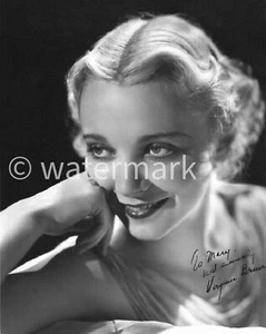 Foto rara de Virginia Bruce 8x10 de colección - glamour antiguo de Hollywood - Imagen 1 de 1