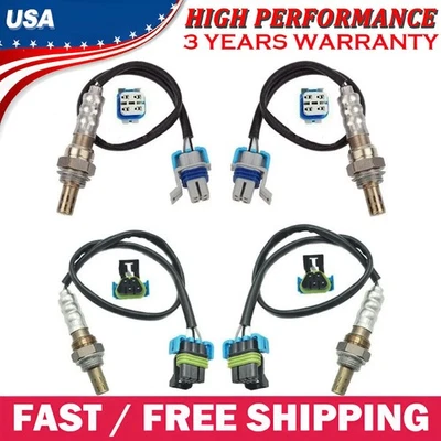 Sensor de oxígeno aguas arriba+aguas abajo 4 piezas para Chevrolet Silverado 2500 2003-2012 6,0 L Foto 1 de 4
