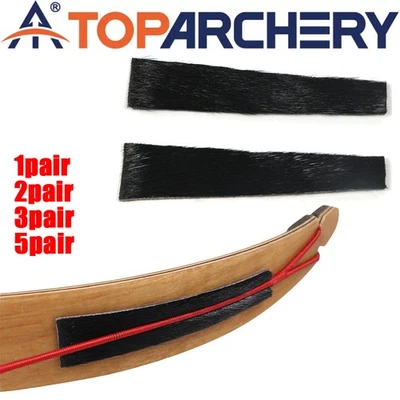 1/2/3/5 Pair Bow Limbs Tips Silencer Traditional Recurve Bow Adhesive Silencer - Image 1 of 4