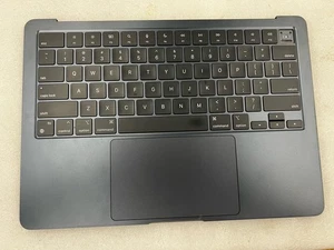 MacBook Air 2022 M2 A2681 OEM Top Case w/ Keyboard & Batteryyou Midnight - Picture 1 of 10