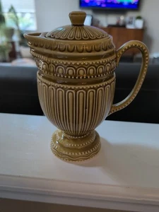 1960's Royal Sealy Japan Tea Set Harvest Gold Teapot MCM Cool Design - Picture 1 of 9