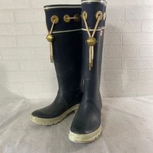 O19 Hunter Shoes Rain Boots For Women Uk4 Navy - Picture 1 of 7