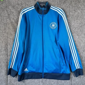 Adidas Germany Track Jacket Mens XL Blue 2014 Soccer Deutscher Full Zip Sweater - Foto 1 di 12