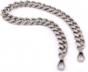 25 Inch Trendy Chunky Metal Chain Purse Handles Shoulder Strap Replacement for H - Picture 1 of 12