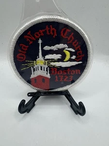 Vintage Aufnäher Old North Church Boston 1723 Massachusetts Patch - Bild 1 von 2