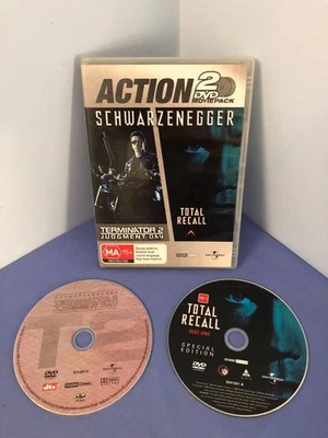 Terminator 2 / Total Recall - Schwarzenegger DVD R4 - Image 1 of 4