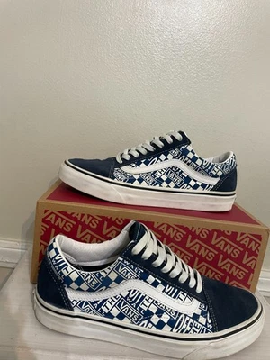 Vans Skate Old Skool Hombres 8 - Gamuza Azul Sin Caja Foto 1 de 4