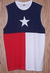 CAMISETA SIN MANGAS BANDERA TEXAS PARA HOMBRE - TALLA GRANDE - Imagen 1 de 2
