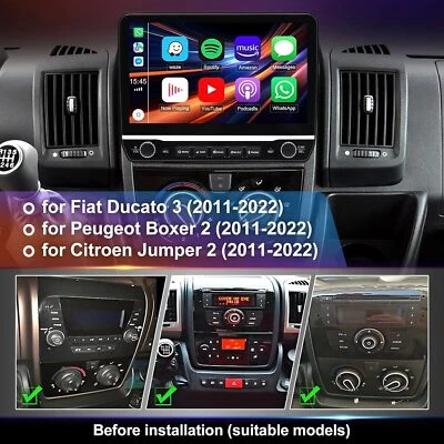 Carplay Para Fiat Ducato 2006-2023 Radio GPS estéreo Android 13 - Imagen 1 de 4