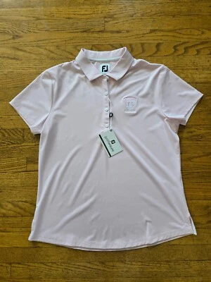 Camisa de golf Footjoy para mujer grande manga corta cuello rosa cardenal FG Groenlandia Foto 1 de 4