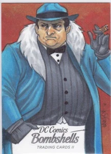 2018 Cryptozoic DC Bombshells 2 Sketch Card The Penguin by Leon Braojos - Bild 1 von 2