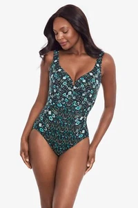 Miraclesuit Criss Cross Escape One Piece Bijoux US 12 6552276 NEW - Picture 1 of 2