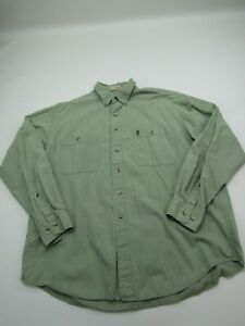 Browning Super Naturals Shirt Mens XL Green Button Down Gorpcore Hunting Hiking
