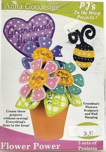 Anita Goodesign Project Collection Emb Designs Grandma's Flowers Sculpture and W - Picture 1 of 2