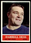 1964 Philadelphia Football Card Darrell Dess New York Giants #116