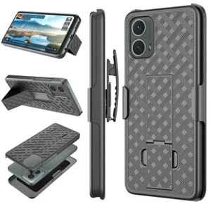 For Motorola Moto G 5G 2024 Case Cover Belt Clip Holster Stand +Screen Protector - Picture 1 of 11