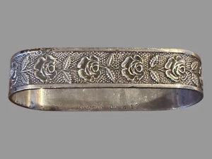 S Kirk & Son Inc Sterling Silver Rose Napkin Ring - Picture 1 of 5