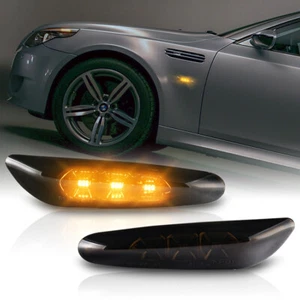 2x LED Seitenblinker Smoke Blinker für BMW E46 E90 E91 E60 E61 E82 E87 - Afbeelding 1 van 10