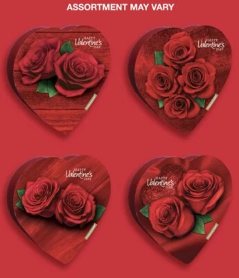 Caja de regalo de chocolate en forma de corazón flor San Valentín chocolate Elmer 🎁 ❤️💕 Foto 1 de 4