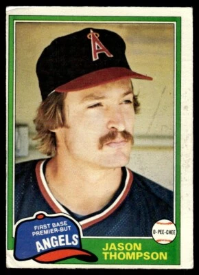 1981 O-Pee-Chee Jason Thompson California Angels #373 R177 - Image 1 of 2