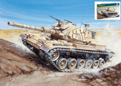 KIT MODELLINO MILITARE ITALERI CARRO ARMATO MAGACH 6 MODELLISMO SCALA 1:72 - Immagine 1 di 4