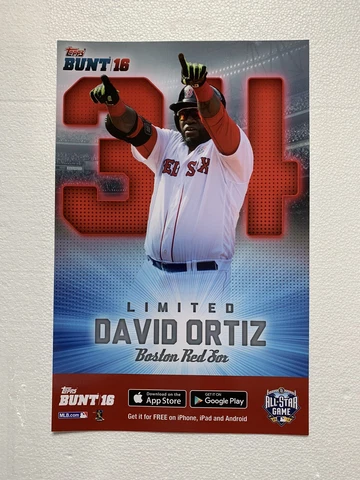 David Ortiz Boston Red Sox Topps Bunt 16 MLB All-Star 11x17 Poster Cover