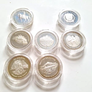 The Queen's Silver Jubilee .925 28.28 gms each Silver Coins x7 - Picture 1 of 13