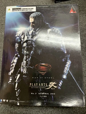 *DAÑADO* DC Comics Man of Steel: #2 Figura de acción General Zod Play Arts Kai Foto 1 de 4