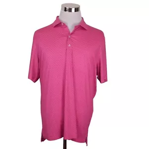 NEU Johnnie O Herren Poloshirt Gallo 2XL Azalee Pink Blau Blätter Golf UPF50 - Bild 1 von 9