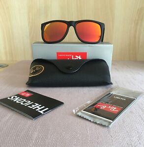 Ray-Ban Classic Justin Polarized sunglasses RB4165 Red /Orange Flash Lens R-01