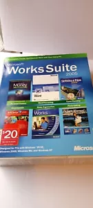 Microsoft Works Suite 2005 Software Picture It Premium 10 Works 8 Word 2002 NEW - Picture 1 of 6