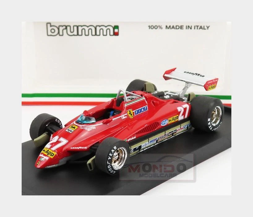 UPD 2022 1/43 BRUMM GILLES VILLENEUVE FERRARI 126 C2 R593 - 126 CK TURBO R367 -