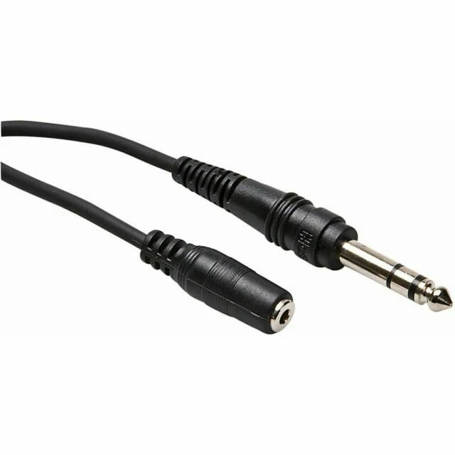 Hosa MHE 325 3.5 Mm TRS to 1 4 Inch Headphone Adaptor Cable 25 Feet