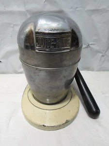 Vintage JUICE KING JK-35 Countertop Fruit Press White 40s/50s (S12K) - Picture 1 of 12