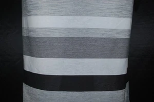 Micro Modal Supima Knit Jersey Ecofriendly High end Fabric Horizontal Stripes - Picture 1 of 9