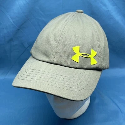 UNDER ARMOUR Niño GRIS Lona LOGOTIPO FRONTAL GORRA/GORRA DE BÉISBOL AJUSTABLE OSFM Foto 1 de 4