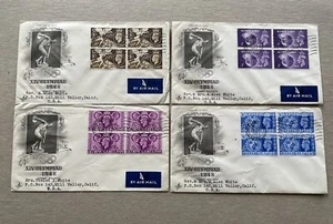 Great Britain 1948 FDC +London Olympics #SG495-8 +US Milo's Sculpture Cachet+RRR - Picture 1 of 2