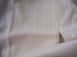 #88 ITALIAN SATIN STRIPE WOOL CREPE FABRIC 23″ X 45″ +25″ X 22″ FOR VESTS CRAFTS - Picture 1 of 1