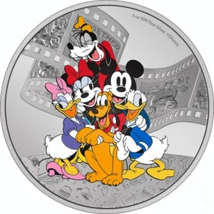 Disney Mickey and friends 3 oz silver proof coin Niue 2023 - Picture 1 of 4