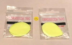 Fabric 6 x Yellow Teardrop Dart Flights NEW Soft Tip Accessories Pear - Picture 1 of 1