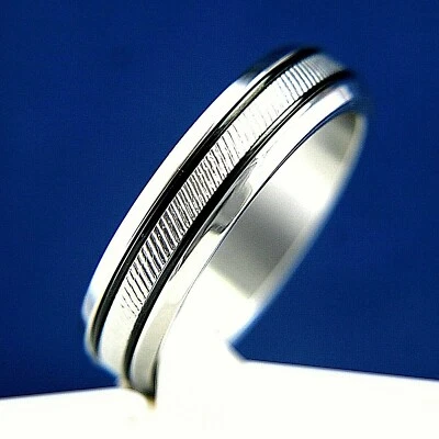 Alianza de boda nueva de acero inoxidable para hombre anillo de compromiso aniversario  Foto 1 de 4