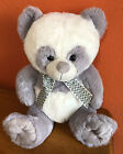 Best Made Toys Gray & White Panda Bear Plush With Bow 15