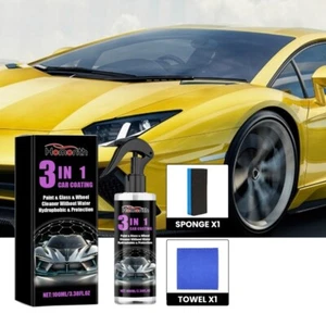 Car Ceramic Liquid Coating Hydrophobic Layer Polishing Renovation Paint Spray - Picture 1 of 5
