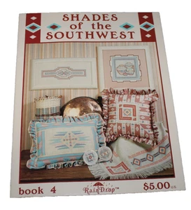 Shades Of The Southwest Cross Stitch Pattern Rain Drop Book 4 Southwestern - Picture 1 of 3
